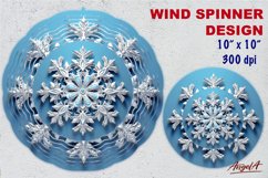 wind spinner sublimation /white 3d snowflake sublimation Product Image 1