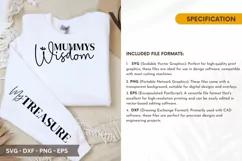 Mummy's Wisdom SVG - Mother's Day Sleeve T shirt Design Product Image 2