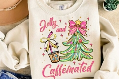 Pink Christmas Coffee Sublimation, Christmas Png Product Image 2
