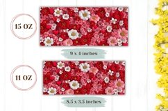 Flowers Coffee Mug Wrap Sublimation, Valentine Mug Template Product Image 2