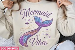 Mermaid vibes PNG ,Mermaid Sublimation PNG Product Image 2