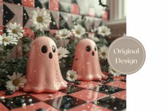3D Halloween Tumbler Wrap, Funny Ghost Tumbler Template Product Image 2