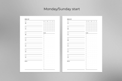A6 Weekly Template On One Page Product Image 2