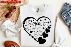 Mom Heart SVG, Strong Mom, Boho Mama SVG Valentine Day Product Image 1