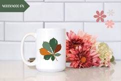 Fall Leaves Illustration, Chestnut PNG, Autumn Print Product Image 2