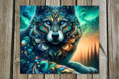 Fairy tale Wolf | 8 skinny tumbler Sublimation designs Product Image 2