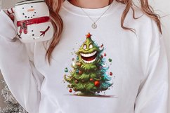 Funny Christmas Tree Sublimation Clipart, Christmas PNG Product Image 2