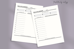 Printable Daily Planner | Minimalist Day Organizer | PDF Product Image 2