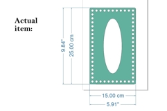 Rectangle tissue box base cover file laser cut for wicker Product Image 2