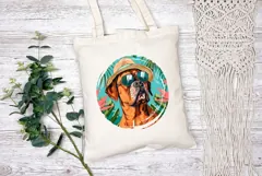 Summer Boxer Dog Illustration, Cartoon Boxer Dog PNG Product Image 2