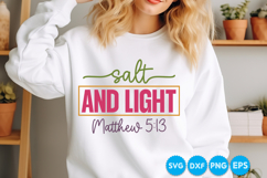 Salt And Light Matthew quotes Christian SVG Design Product Image 3