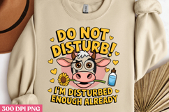 DO NOT DISTURB! I&#039;M DISTURBED PNG, Animal Funny Quotes Subli Product Image 3