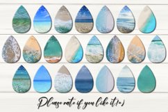 #BeachLife | 22 teardrop earring sublimation designs, PNG Product Image 2