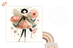 Cartoon Fairy Pillow Sublimation, Floral Pillow Case Product Image 2