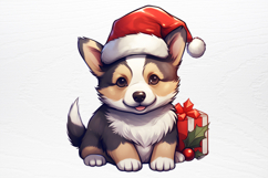 Christmas Dog Sublimation Clipart PNG Product Image 2