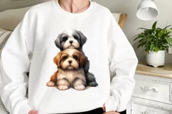 Stack Of Dogs Sublimation Clipart, Cute Puppy Clipart Product Image 2