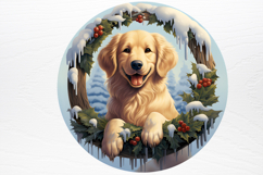 Christmas Dog Ornaments Engraved Clipart PNG Product Image 2