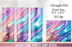 Galaxy slime Tumbler Design Sublimation. 20 oz, PNG. Product Image 3