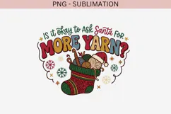 Christmas crochet png design for T-shirts Product Image 2