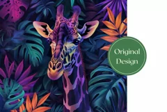 Giraffe Tumbler Wrap PNG, Giraffe Sublimation Tumbler Design Product Image 2