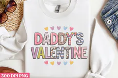 Daddy's Valentine PNG, Fathers Day Sublimation PNG Product Image 3