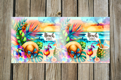 Beach, flowers &amp; summer | Sublimation Mug design PL Product Image 2