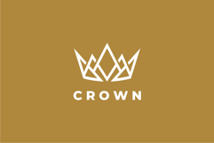 Abstract Crown Logo Design Vector Illustration Product Image 1
