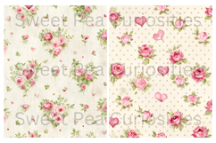 Flowers, Shabby Chic, Papers, Junk Journal Product Image 2