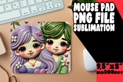 Cozy Desk Pad Design for Gifts, 3D Characters Product Image 1