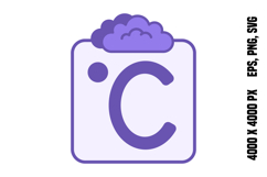 Purple Degree Celsius Icon Product Image 1