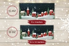 Art Christmas Mug Wrap Design, Christmas Night Mug Design Product Image 2