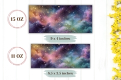 Cosmic Mug Wrap Design, Celestial Mug Sublimation Product Image 2