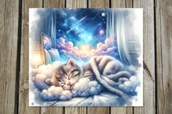 Sleeping kitten | Nursery tumbler Sublimation design P Product Image 2