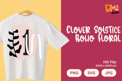 Clover Solstice Boho Floral Monogram Product Image 1