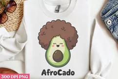 Afrocado PNG, Funny Puns Sublimation PNG Product Image 3