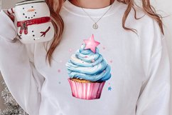 Christmas Cupcake Clipart, Christmas Clipart Product Image 2