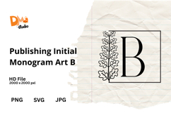 Publishing Initial Monogram Art Product Image 1