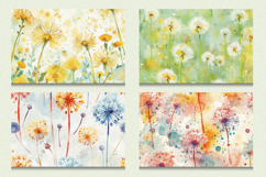 Watercolor Dandelions Cutting Boards sublimation Design Product Image 2