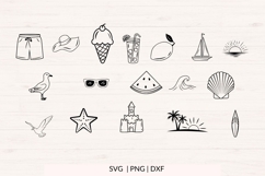 Summer SVG Bundle, Beach &amp; Tropical Clipart Product Image 2