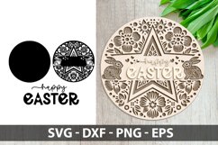 Happy Easter Laser Cut SVG | Easter Laser Cut SVG Product Image 2