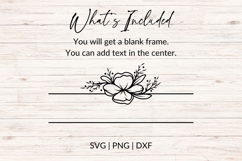 Hand Drawn Wedding Frame SVG With Floral Detail Product Image 2