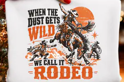 To Most It’s Mayhem Rodeo PNG, Retro Cowboy Bull Riding Rode Product Image 2