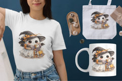 Cute Halloween Ghost PNG | Kawaii Witch Ghost Sublimation De Product Image 2