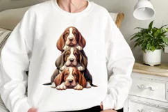 Stack Of Dogs Sublimation Clipart, Cute Puppy Clipart Product Image 2