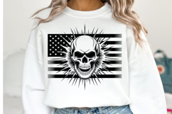 USA Skull Svg Design | Svg Cut Files | Shirt Svg Product Image 1