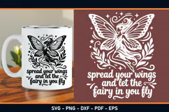 Spread your wings and let the fairy in you fly, Fairy SVG Product Image 2