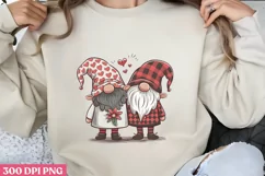 Chef Gnome Valentine's Day PNG, Cozy Valentine Sublimation P Product Image 1