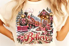Vintage Santa Christmas PNG, Christmas Sublimation Product Image 2