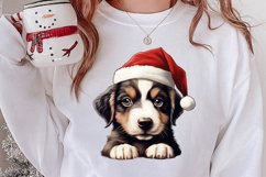 Christmas Peeking Dogs Clipart, Christmas PNG Product Image 2