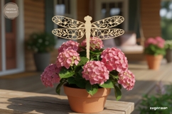 Dragonfly Garden Stakes SVG Bundle | Glowforge | Laser Cut Product Image 2
